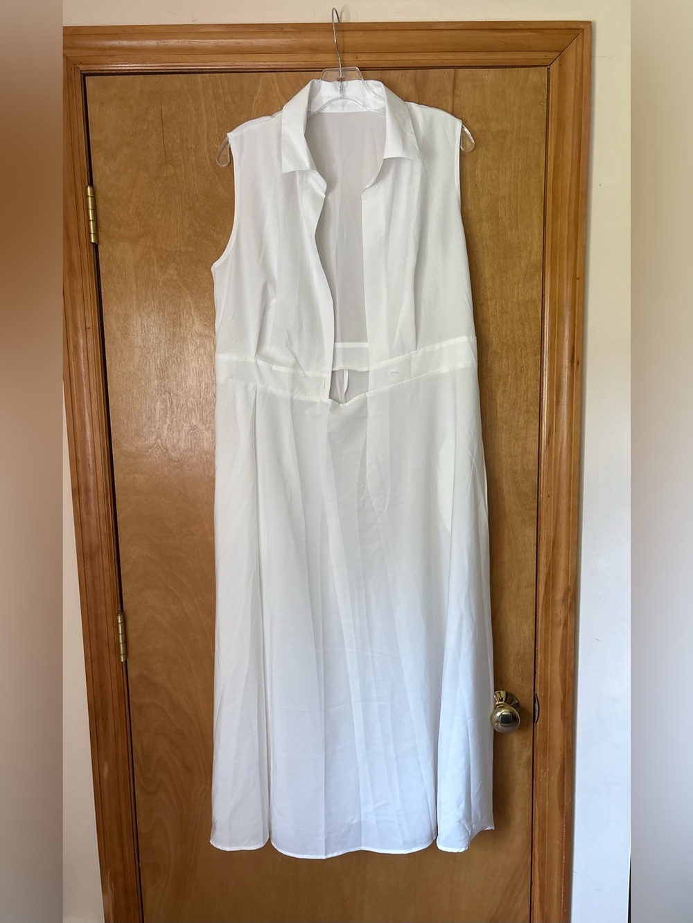 White Collared Dress